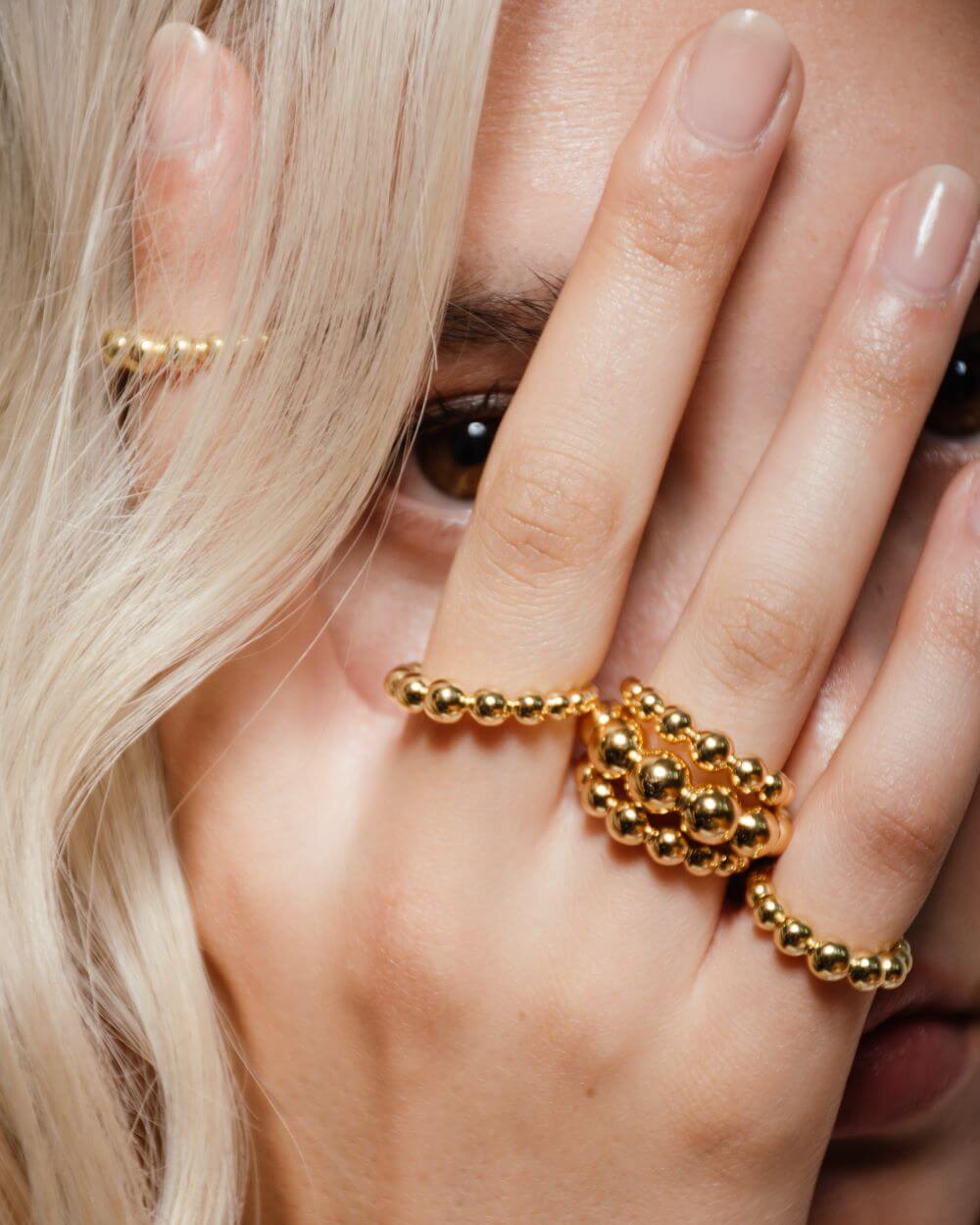 heroyne Julia Rings 18k Gold Vermeil