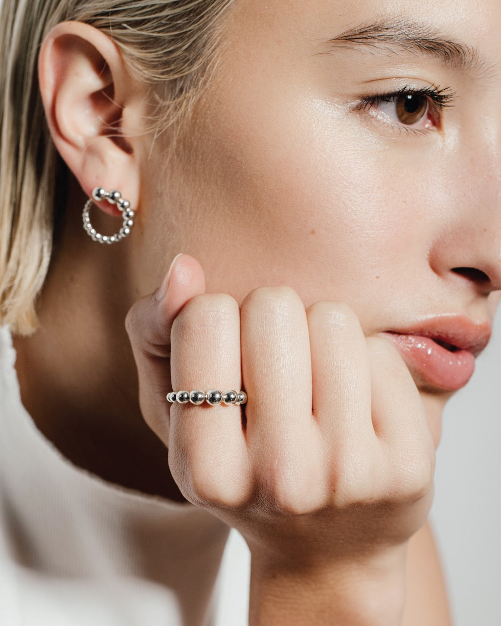 heroyne Julia Spirale Earrings Small Julia Ring 925 Sterling Silver