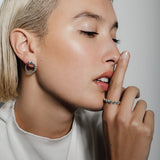heroyne Julia Spirale Earrings Small Julia Ring 925 Sterling Silver
