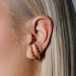 heroyne - Julia Stud - 14k Gold Vermeil - Pair- Sustainable - Stud in gold - earstuds for women - jewelry for girlfriend