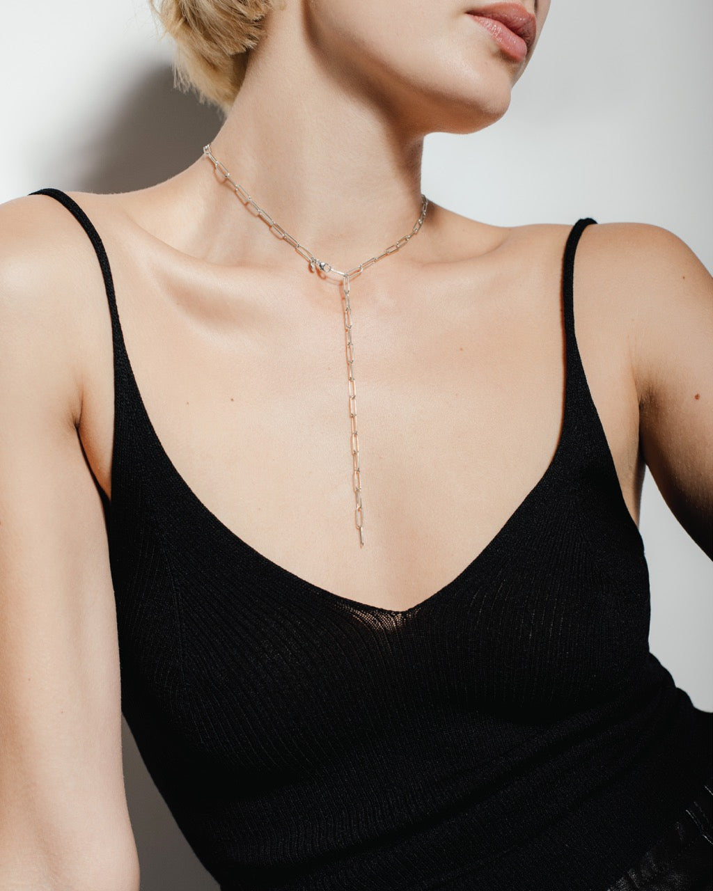 heroyne Link Necklace Y-Style 925 Sterling Silver 1 CP