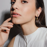 heroyne - Organic Earrings - 14k Gold Vermeil - sustainable ear jewelry - organic - soft Form - Statement earring