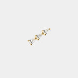 Pear Diamond Bar Stud - heroyne