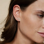 Pear Diamond Bar Stud - heroyne