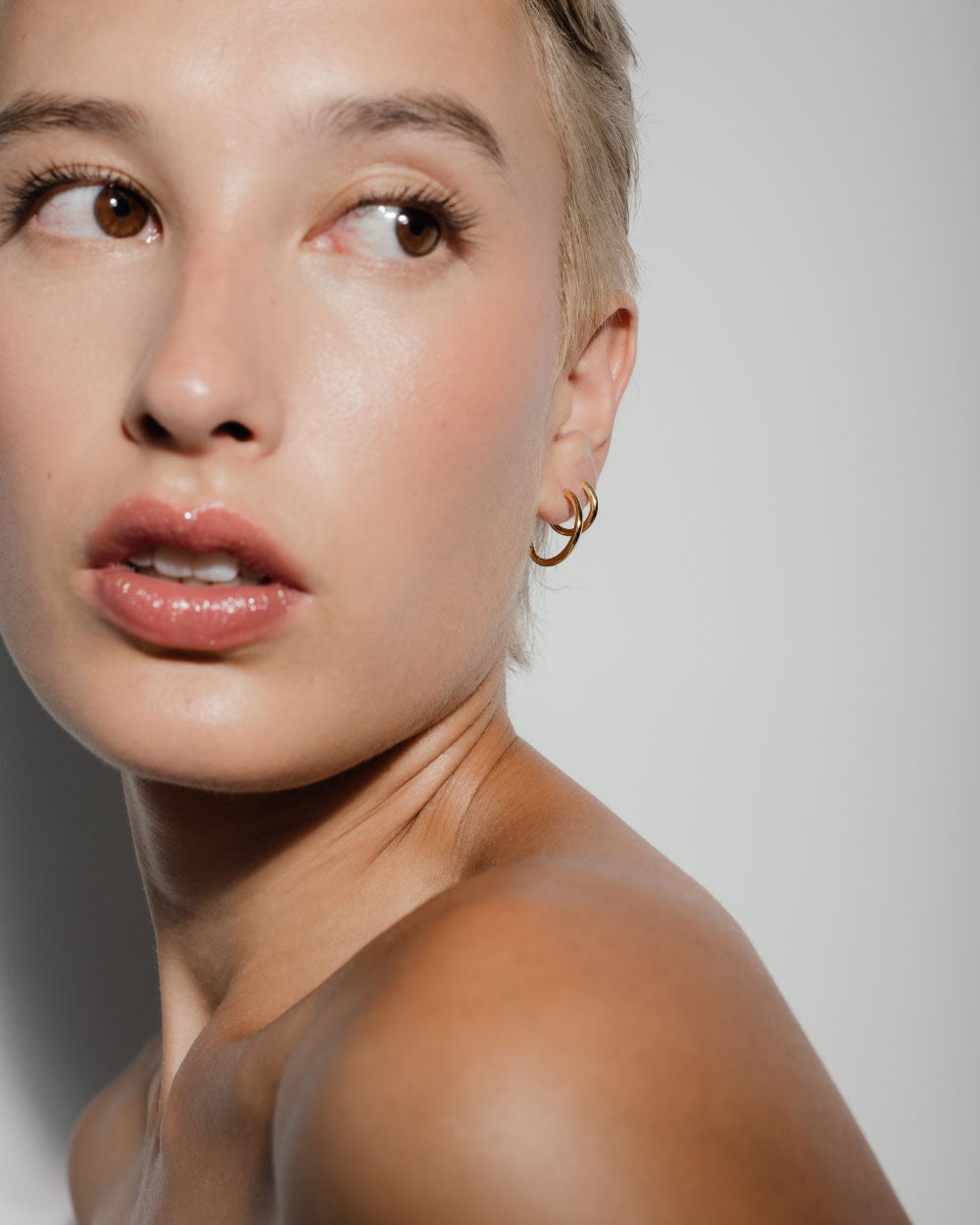 heroyne Small Essential Hoops 18k Gold- Vermeil 1