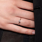 Tilted Marquise Diamond Solitaire Ring - heroyne