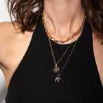 heroyne Veyla Necklace Initial Disc Necklace 18k Gold 5