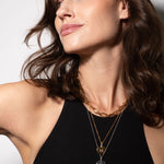 heroyne Veyla Necklace Initial Disc Necklace 18k Gold 6