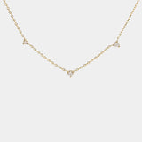 3 Round Brilliant Diamond Necklace