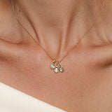 Baguette Diamant Droplet Kette