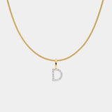 Diamant Pavé Buchstabenkette