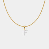 Diamant Pavé Buchstabenkette