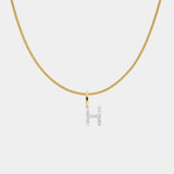 Diamant Pavé Buchstabenkette