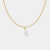 Diamant Pavé Buchstabenkette