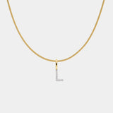 Diamant Pavé Buchstabenkette