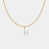 Diamant Pavé Buchstabenkette