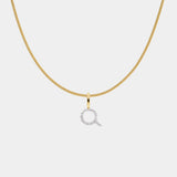 Diamant Pavé Buchstabenkette