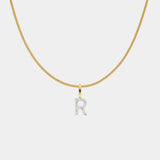 Diamant Pavé Buchstabenkette