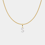 Diamant Pavé Buchstabenkette