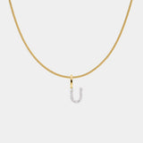 Diamant Pavé Buchstabenkette