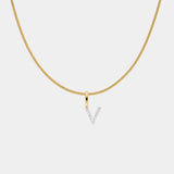 Diamant Pavé Buchstabenkette