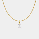 Diamant Pavé Buchstabenkette