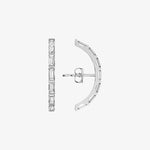 heroyne Eternity Baguette Earring 925 Sterling Silver White Topazgrey 2