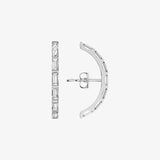 heroyne Eternity Baguette Earring 925 Sterling Silver White Topazgrey 2