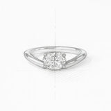 Illusion Solitaire Oval Diamant Ring 1.0 ct