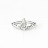 Illusion Solitaire Pear Diamant Ring 0.5 ct