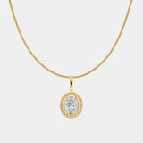 Oval Diamant Starlight Kette