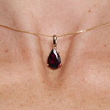Pear Rhodolith Anhänger