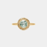Oval Prasiolith Starlight Diamant Ring