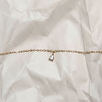 Solitaire Pear Diamond Necklace - heroyne