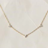 3 Round Brilliant Diamond Necklace