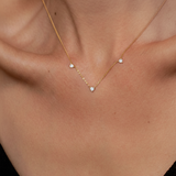 3 Round Brilliant Diamond Necklace