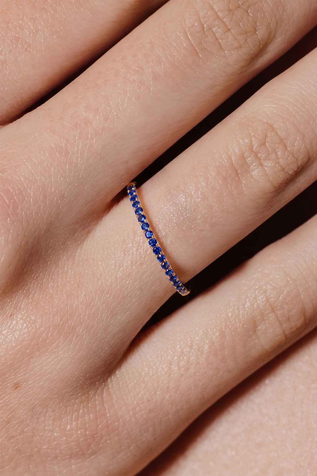 Blue Sapphire Eternity Ring