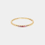 Blush Pink Tourmaline Ombré Stacking Ring