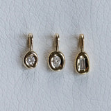 Oval Diamant Droplet Kette