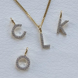 Diamant Pavé Buchstabenkette