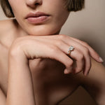 Toi et Moi Diamond Ring - Pear and Oval 1.0 ct - heroyne