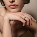 Toi et Moi Diamond Ring - Pear and Oval 1.0 ct - heroyne