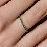 Smaragd Eternity Ring
