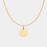 Engravable Disc Necklace