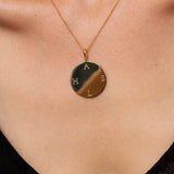Engravable Large Disc Necklace