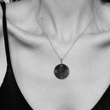 Engravable Large Disc Necklace