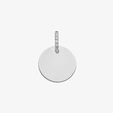 Gravierbare Topas Disc Anhänger