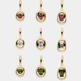 Round Brilliant Diamond Droplet Necklace