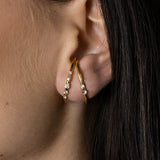 Gradient Saphir Eternity Ohrring