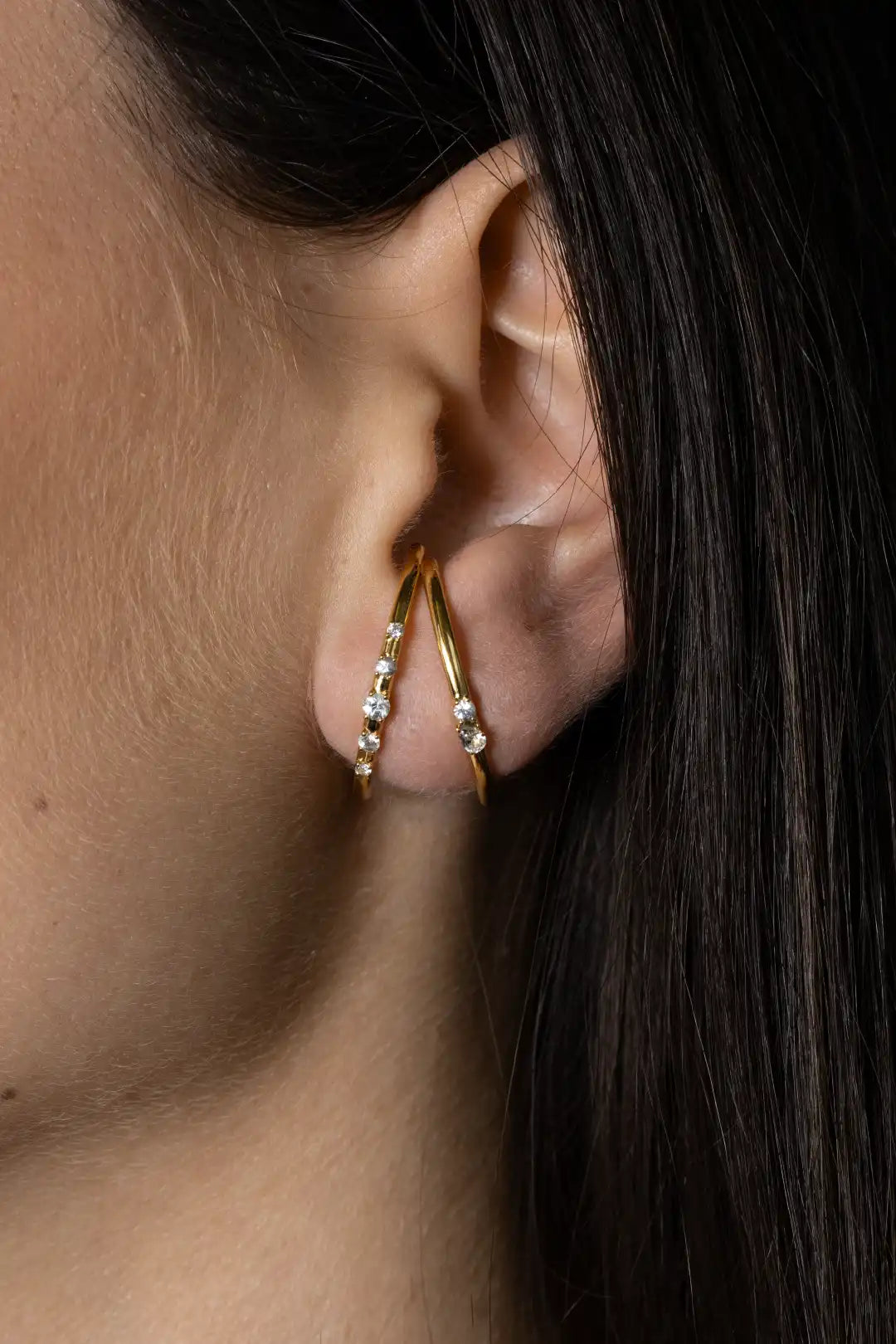 Toi et Moi Saphir Eternity Ohrring